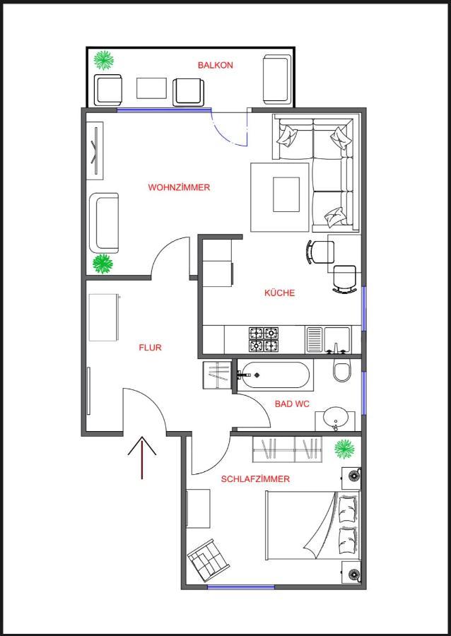 Kurstadt Apartment Moderne 2Zkb Balkon-Pkw-Stellplatz-Top- Bad Nauheim Exterior foto